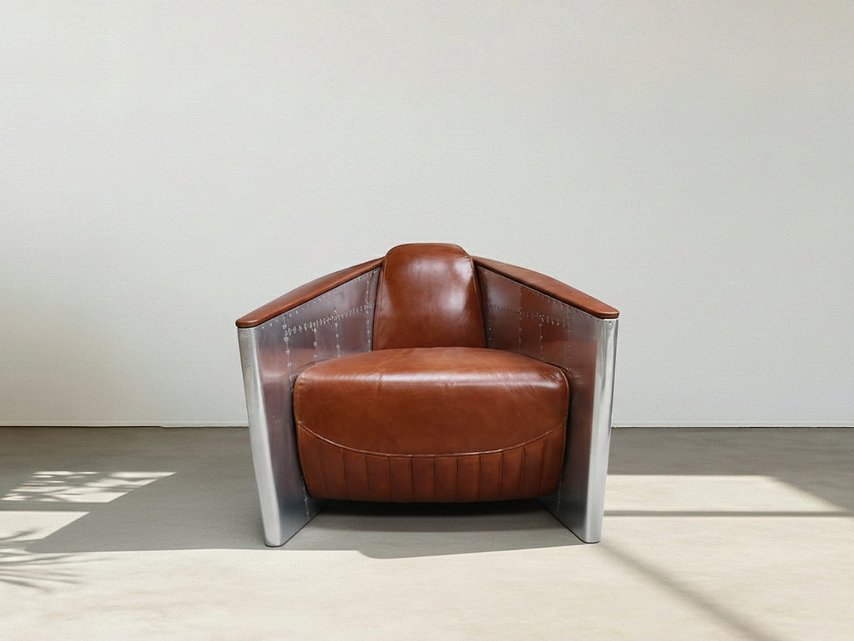Bleriot Rocket Armchair Vintage Brown