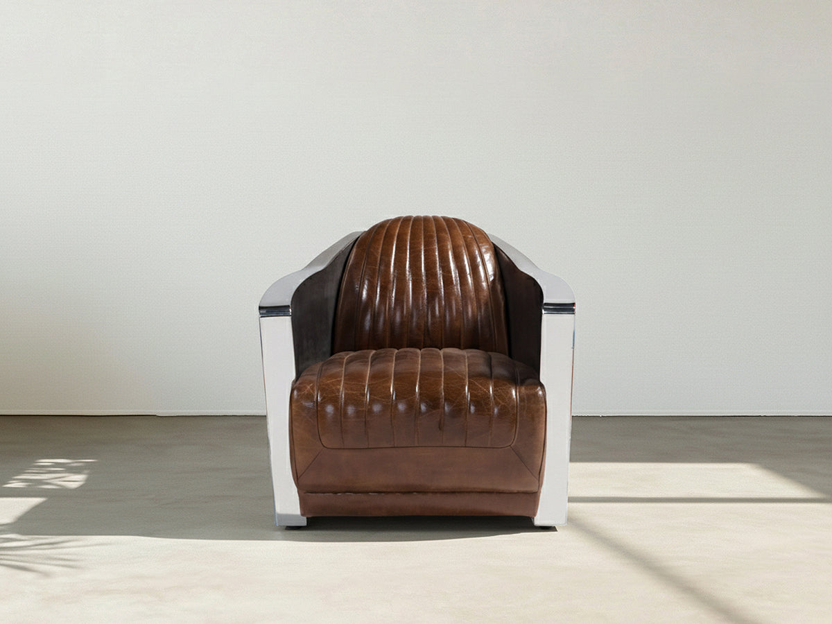 Kingsman Union Jack Aviator Leather Armchair